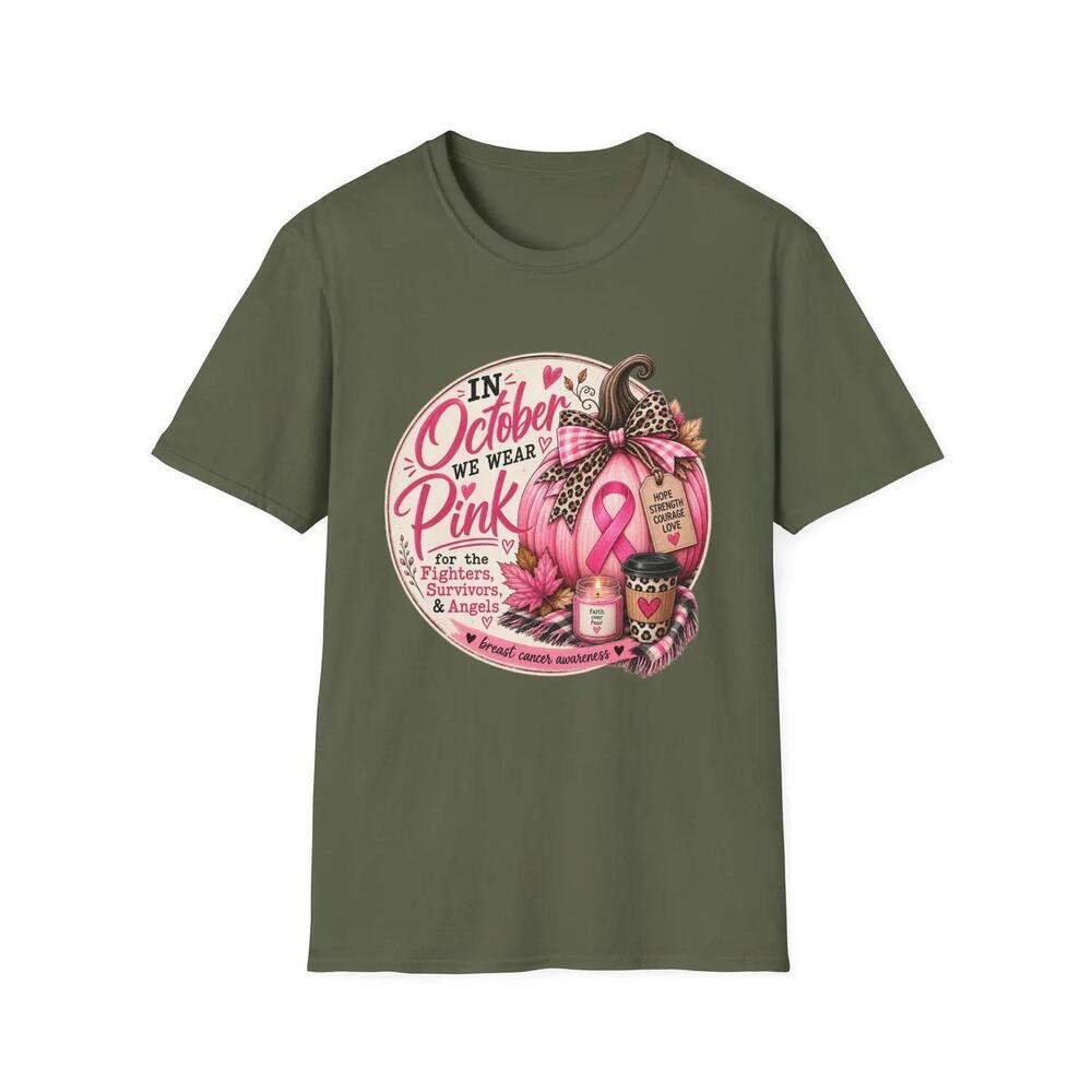 In October We Wear T-Shirt Awareness Tee